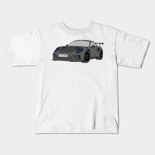 Porsche GT3 RS car selfmade Grey Kids T-Shirt